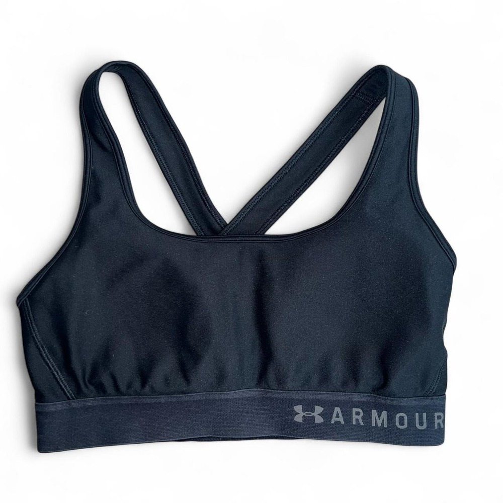Under Armour Black Strappy Back Sports Bra – Medium